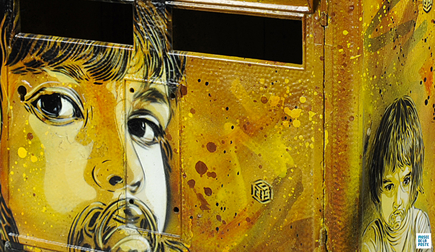 Détail - Christian Guémy dit C215 - Nostos - Peinture acrylique au pochoir, 2011 © Adagp, Paris, 2019